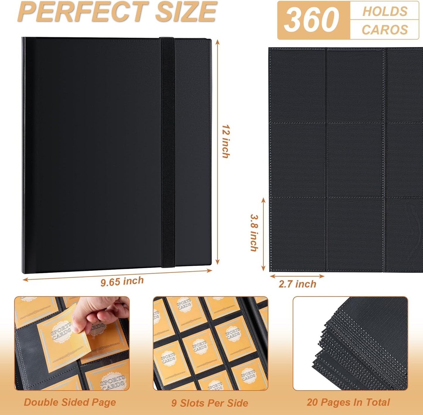 Card Binder 9 Pocket Storage 360pt