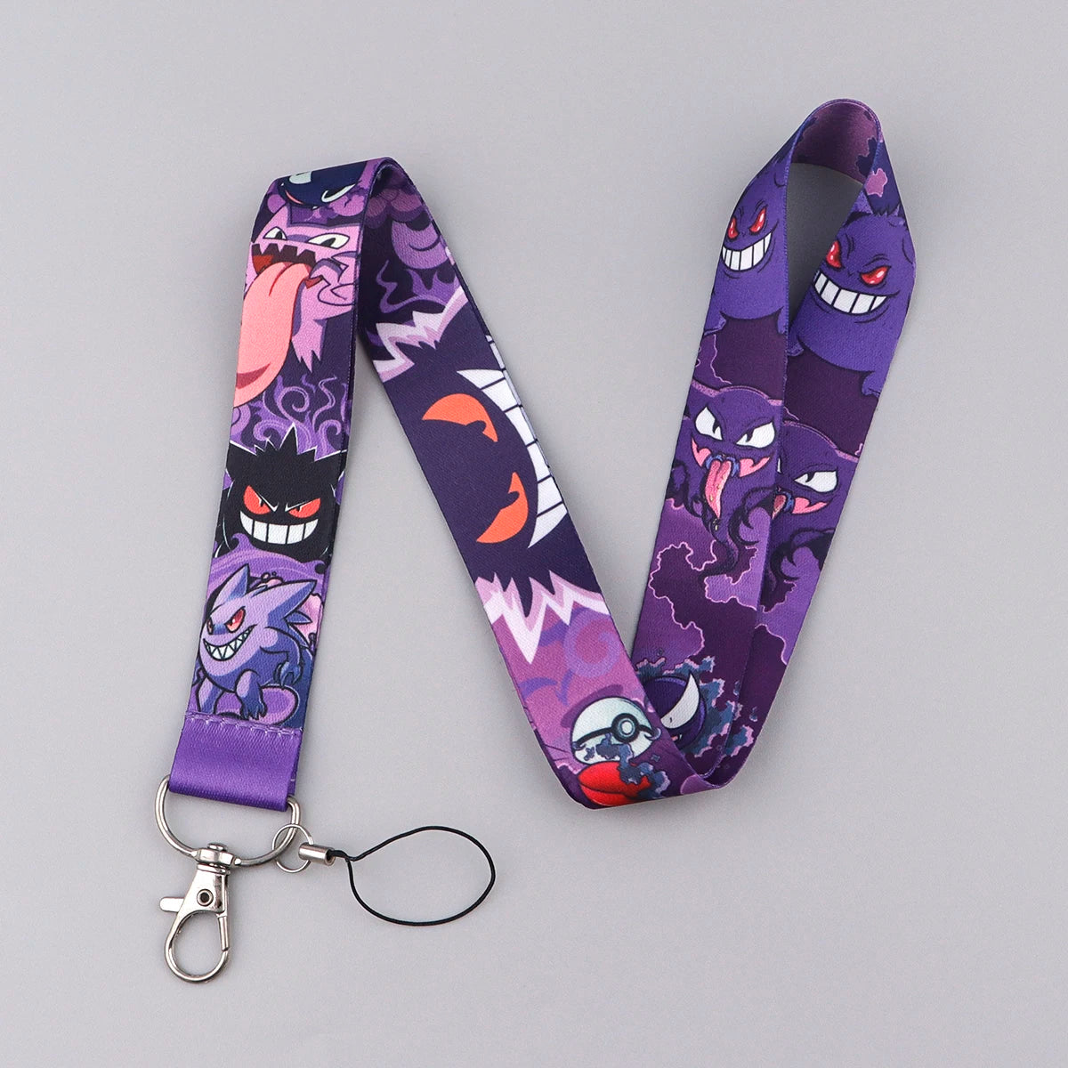 Anime Gengar Lanyard for Keys Cartoon ID Card Gym Mobile Phone Straps USB Badge Holder DIY Hang Rope Lariat Lanyard Jewelry Gift