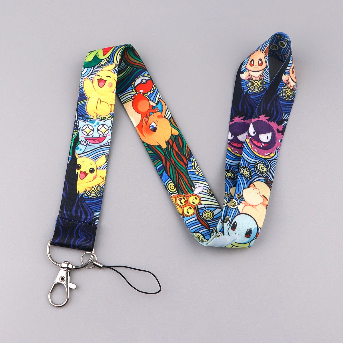 Anime Gengar Lanyard for Keys Cartoon ID Card Gym Mobile Phone Straps USB Badge Holder DIY Hang Rope Lariat Lanyard Jewelry Gift