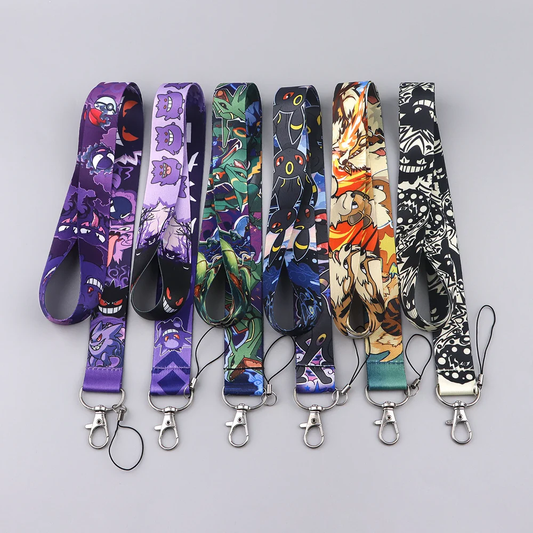 Anime Gengar Lanyard for Keys Cartoon ID Card Gym Mobile Phone Straps USB Badge Holder DIY Hang Rope Lariat Lanyard Jewelry Gift