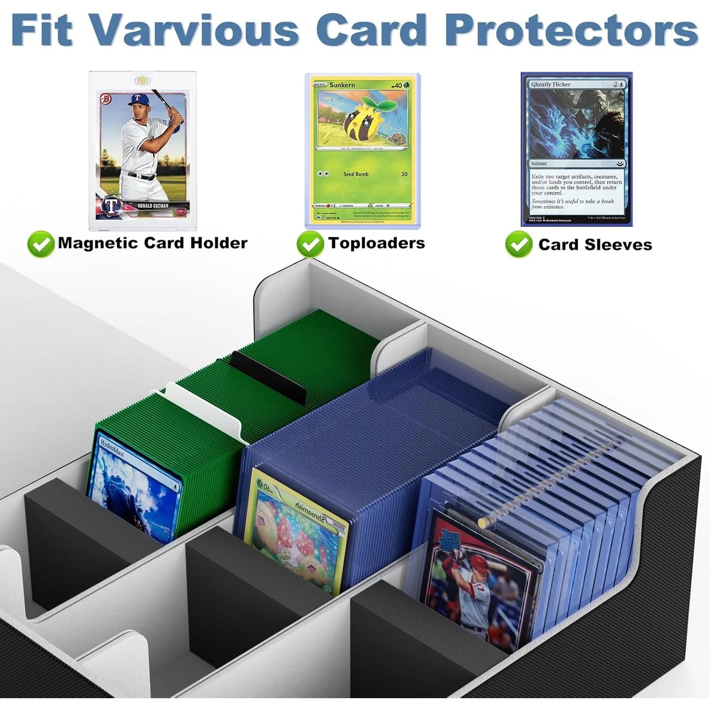 Card Deck Case for Trading Cards 1800+