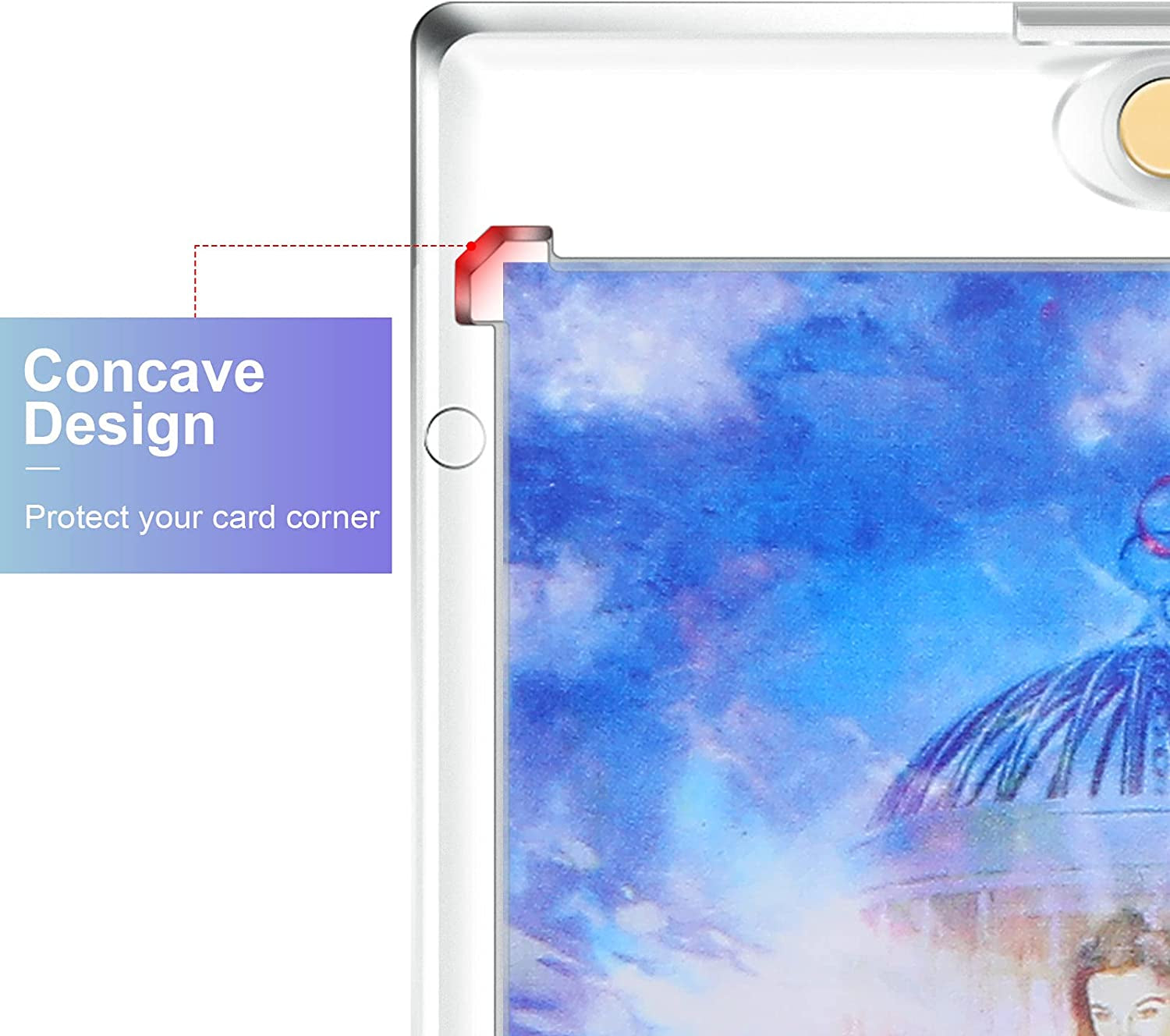 10 Pcs Magnetic Card Holders 35 Pt Hard Trading Cards Cases Protector Acrylic Clear Display Case for Baseball Football Soccer Sports Game Storage