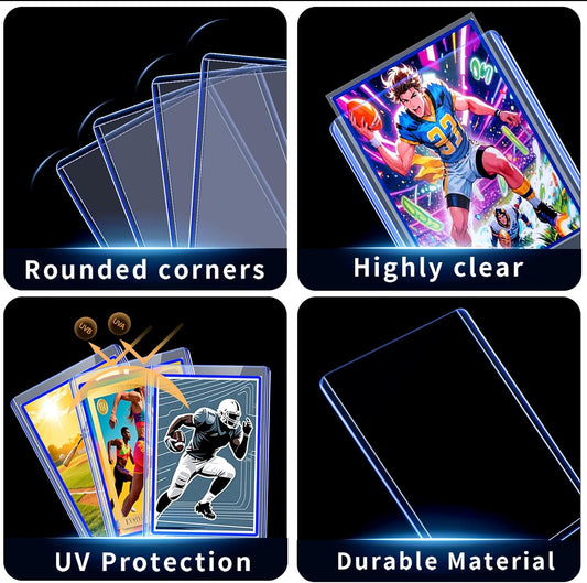 200 Card Sleeve & Top Loaders for Cards,3" X 4" (100 Hard Protectors +100 Soft Sleeves)