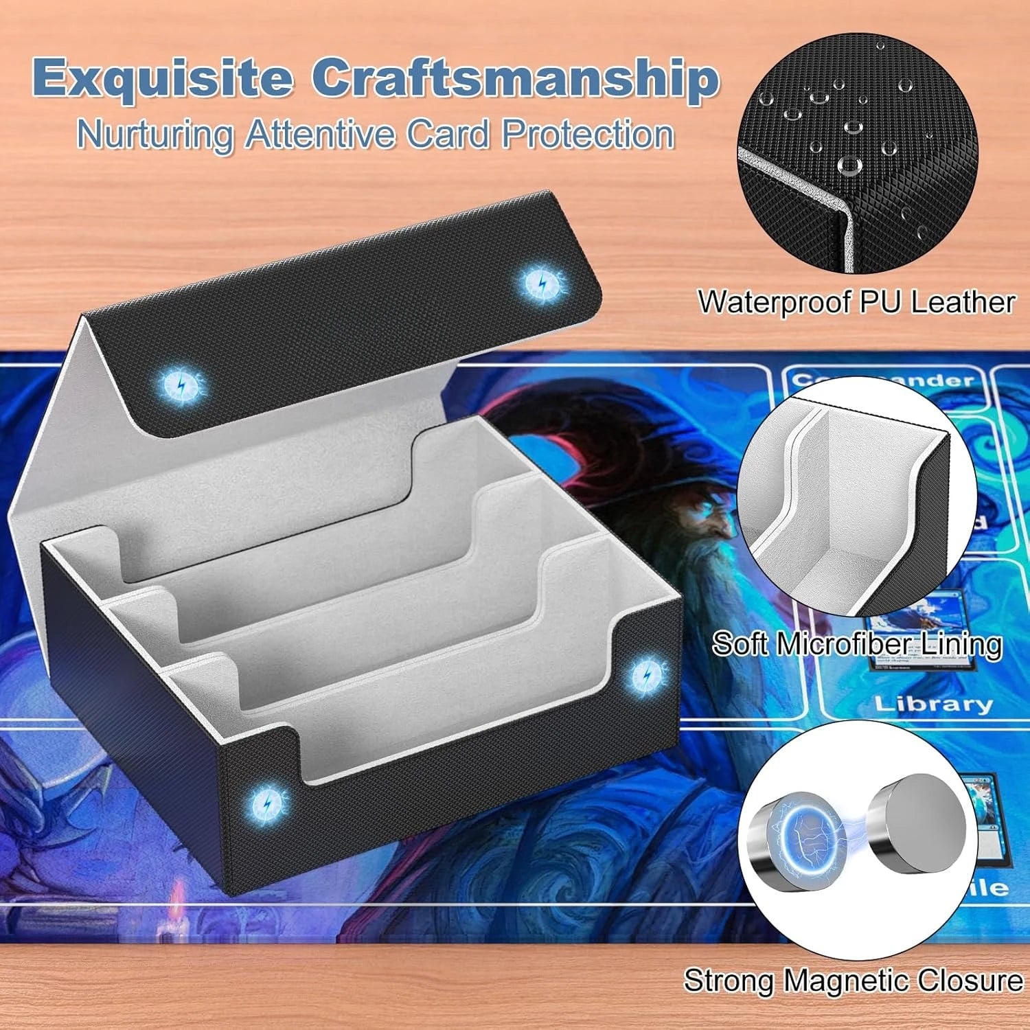 Card Deck Case for Trading Cards 1800+