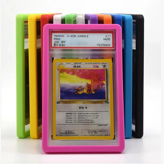 Upgraded PSA Rating Card Soft Case Silicone Shock Absorption 35PT Protective Case Matte Lightweight Card Holder Drop-Resistant