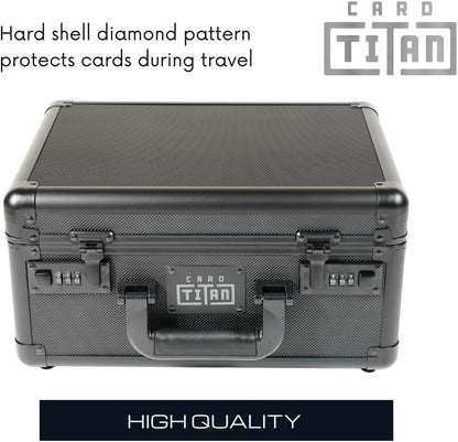 Slab Safe Premium Trading Card Storage Box - 3 Row Lockable Sports Card Case Wit