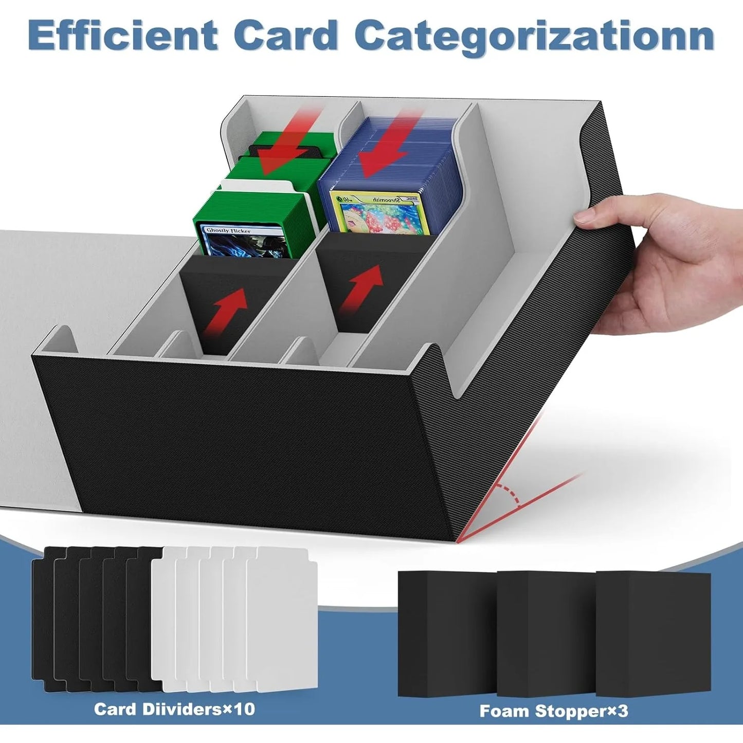 Card Deck Case for Trading Cards 1800+